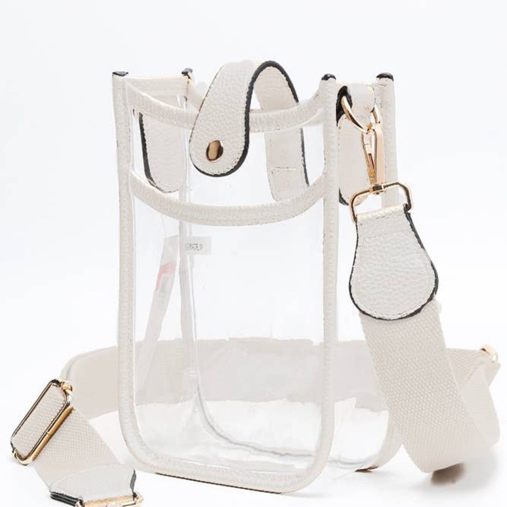 Clear Stadium Bag l Crossbody Purse for Concerts, Sports Games, Festivals